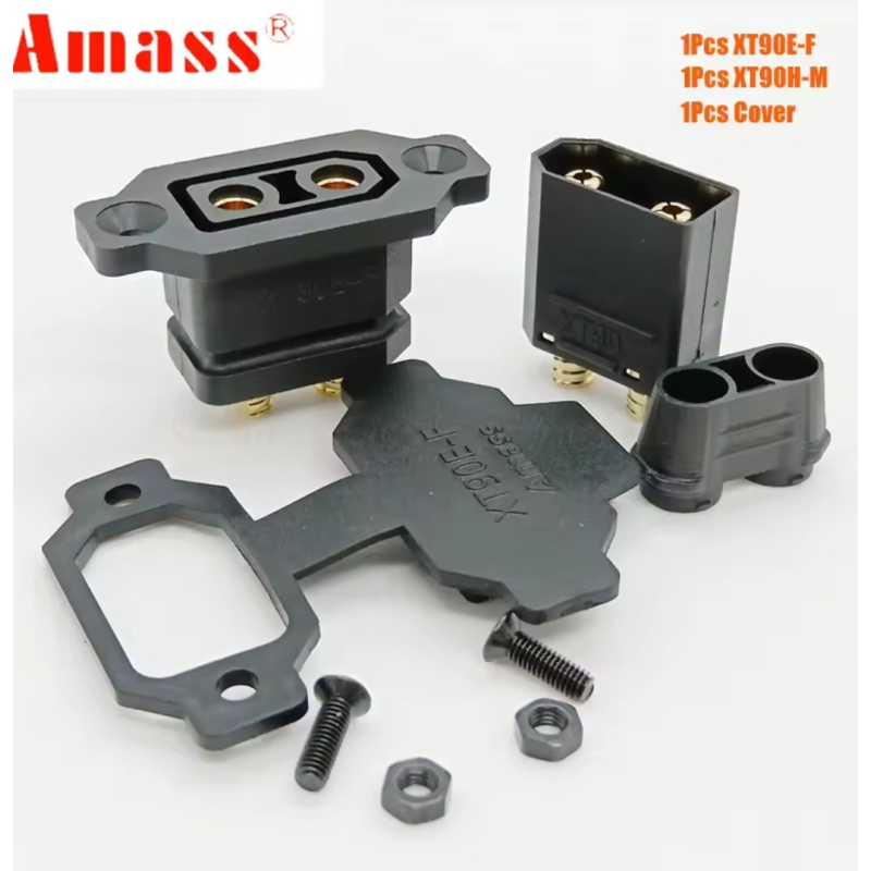 XT90E-F роз“єм живлення конектор чорний Amass + Xt90 black XT90E-F роз“єм живлення конектор чорний Amass + Xt90 black