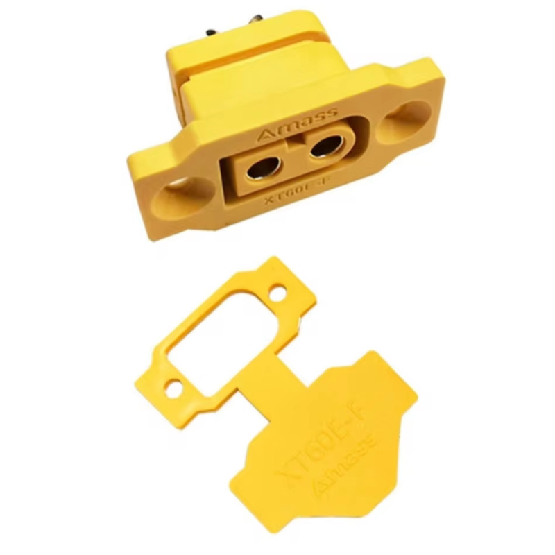 XT60E-F роз“єм конектор жовтий Amass + cover