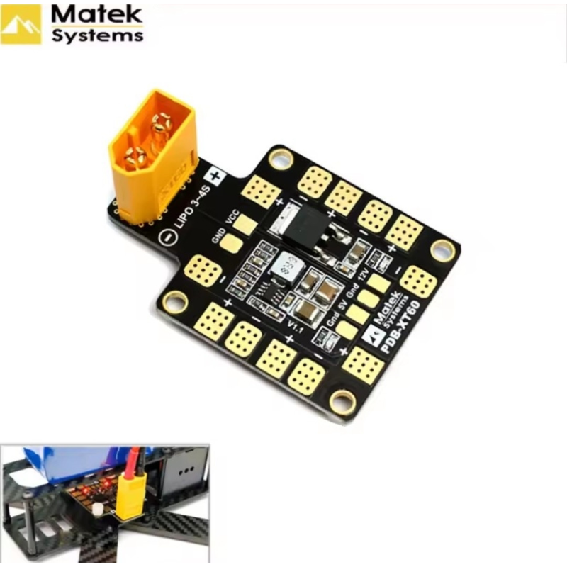 Matek PDB-XT60 BEC 5V и 12V  Плата живлення з BEC
