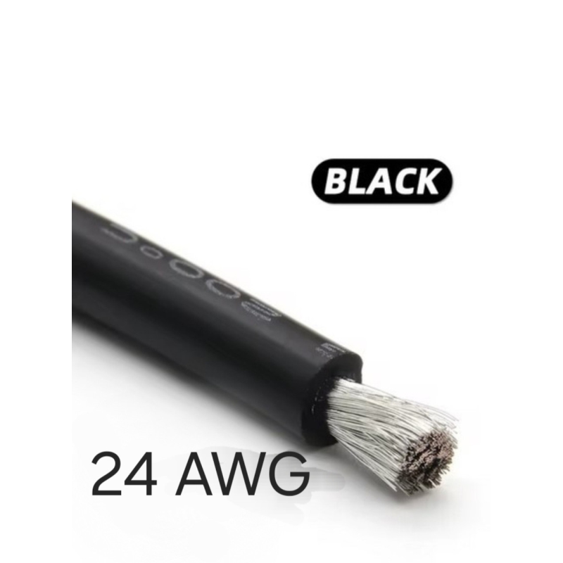 Кабель дріт 24 AWG чорний 1 метр Кабель дріт 24 AWG чорний 1 метр
