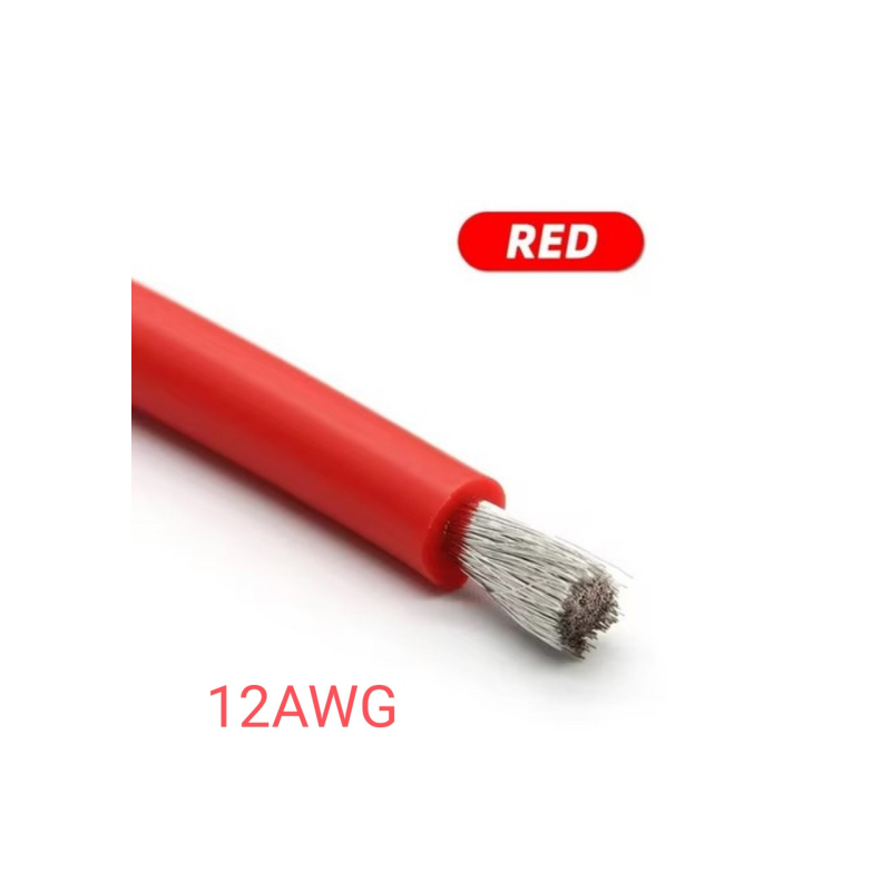 Кабель дріт 12 AWG червоний 1 метр Кабель дріт 12 AWG червоний 1 метр
