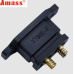 XT90E-F роз“єм живлення конектор чорний Amass + cover XT90E-F роз“єм живлення конектор чорний Amass + cover